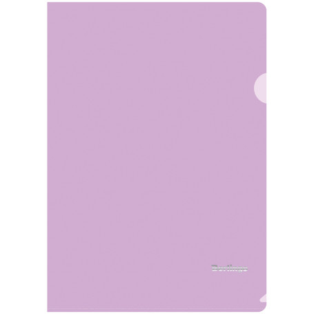Папка-уголок Berlingo "Starlight", А4, 180 мкм, прозрачная фиолетовая, индив. ШК