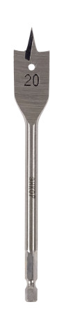 Drill bit for wood 20X152 mm, feather