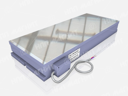 Small-pole rectangular electromagnetic plate with transverse arrangement of poles 7208-0064 (320x800)