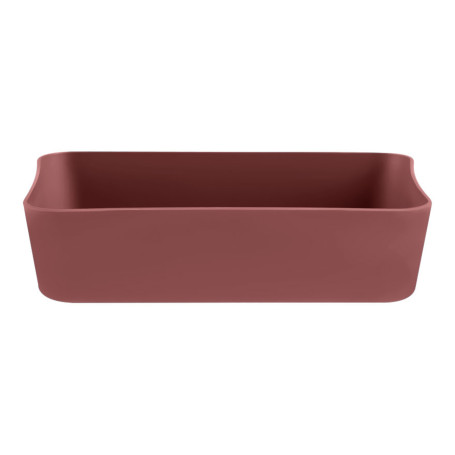 Лоток для канцелярских принадлежностей СТАММ "Voyage. Agra", 13*17,8*4,4см, полипропилен, бордовый