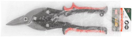 Ножницы по металлу усиленные CrV Профи, прорезиненные ручки, левые 250 мм