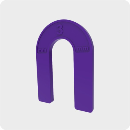 Reusable horseshoe 3 mm