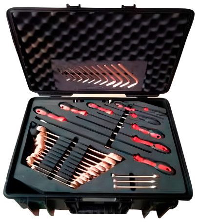 Explosion-proof tool kit (68 items) AlCu No.AA05-68, HORTZ