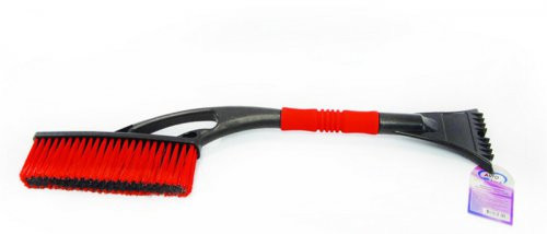 Brush with a scraper for removing snow and ice with a soft handle "Snow Queen" 60 cm