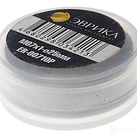 Плашка ER-00710P M07x1-ø25мм, в пластиковом футляре ЭВРИКА /1/10