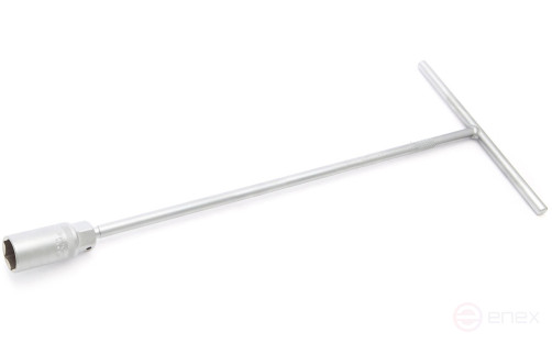 Ключ свечной шарнирный с резиновой вставкой 21×500 мм