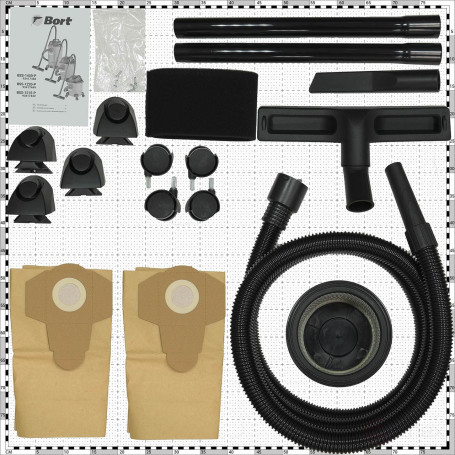 Vacuum cleaner for dry and wet cleaning BORT BSS-1220-P