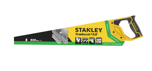 Tradecut wood hacksaw with hardened tooth STANLEY STHT20350-1, 7x500 mm