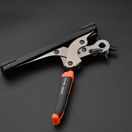 Hole punch revolver prof. (circle, square, oval) reinforced with a stop, 250mm. // HARDEN