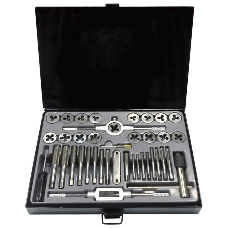 Set of dies and taps 40 items BERGER