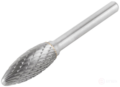 Carbide ball, 6 mm pin, type "H", ellipsoid 12x32x75 mm