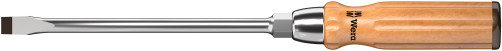 930 A SL power slotted Screwdriver with wooden handle, 1.6 x 10 x 175 mm