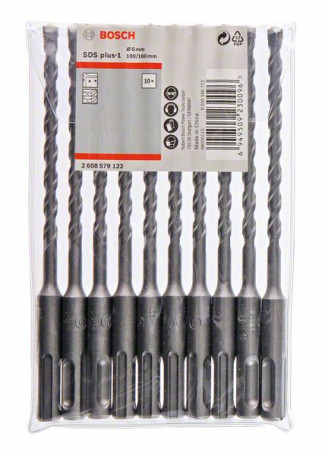 Set of drills SDS plus-1, 10 pcs. 6 x 100 x 160 mm