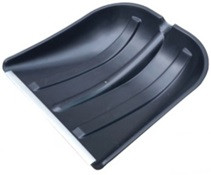 Pamir plastic shovel with aluminum handle and V-shaped handle, 410*415 mm