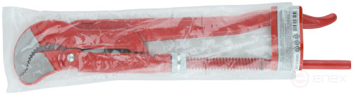 Gas pipe wrench 45 gr. ( type S ) tools steel 1" (300 mm)