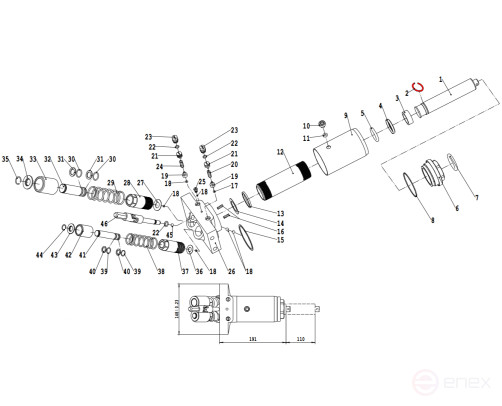 Кольцо стопорное пружинное V3, V3LP (Locking spring ring d30 x 2mm)