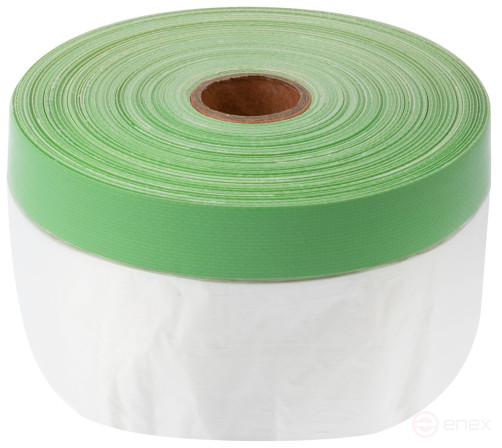 Clever Cover: укрывная пленка с ПЭ-лентой, статически заряжена, 7 мкр., 55 см х 25 м