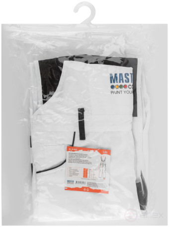 Work overalls Master Color, white, 8 pockets, size L