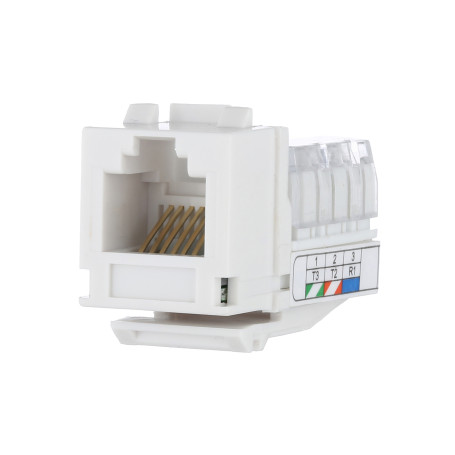 Механизм розетки компьютерной RJ-45, кат.5е, UTP модуль (8 контактов)