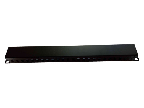 Кабельный организатор Ripo VT-0202-M1012-25 металл, черный, гребенчатый с крышкой