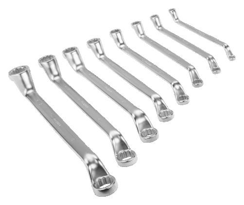 Set of curved folding keys, 8 pcs