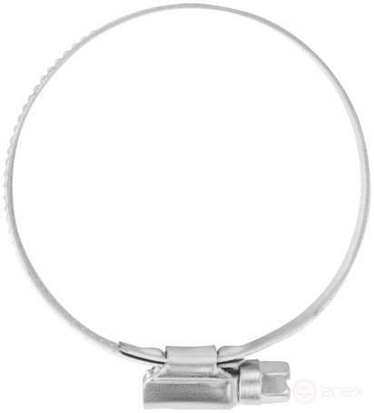 Crimping knurled clamp, width 12 mm, stainless steel.steel 40-60 mm