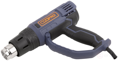 MAX-PRO Technical hair dryer 2000 W; 60/350/600°C; 500 l/min; 0.76 kg; rubber cable; rubber inserts; box.