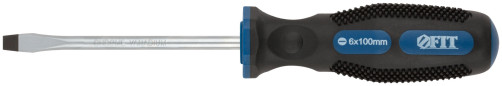 Screwdriver "Universal", CrV steel, rubberized handle, Pro 6x100 mm SL