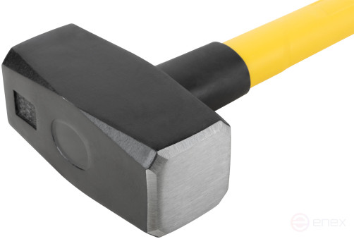 Forged sledgehammer, reinforced fiberglass handle 900 mm, 5 kg
