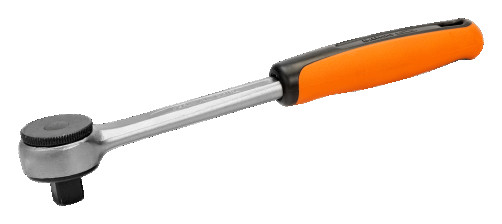 1/2" Reversible ratchet handle, with 60 teeth and 6° angle of action, retail package