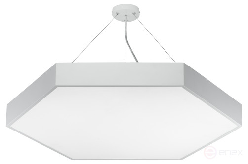 Светильник LED ЭРА Geometria SPO-121-W-40K-038 Hexagon 38Вт 4000K 4000Лм IP40 600*80 белый подвесной драйвер внутри