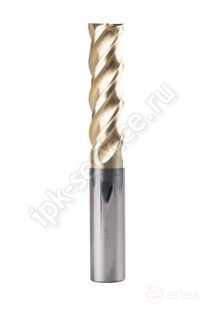 End milling cutter c/x tv.sp. f20 L=100 Z4 ZrN on stainless steel and titanium