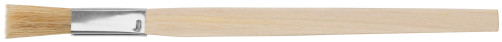 Кисть узкая, натуральная светлая щетина, деревянная ручка 15 мм