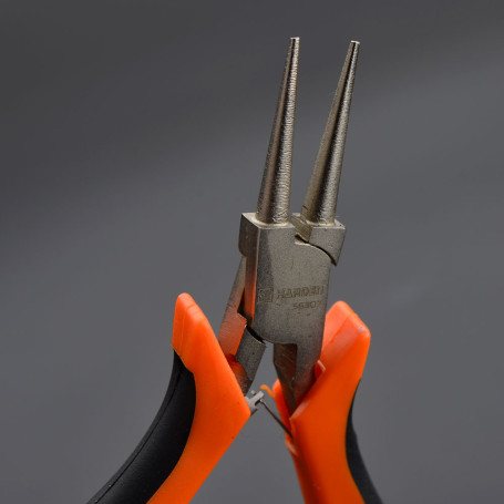 Round pliers for precision work, CRV, 125 mm.// HARDEN