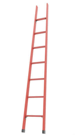 LSPD-2.0AT single-section dielectric fiberglass ladder Telecom, abrasive coating of steps h=2100mm, steps.7