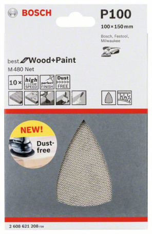 Шлифлист 100x150 mm, 100