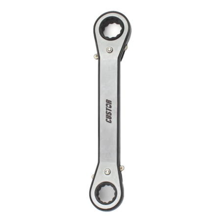 CUSTOR Double cap wrench with ratchet and reverse 25° 6mm x 7mm 4170607