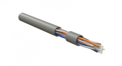 IUUTP4-C6-S23/1-FRPVC-GY (500 m) Industrial Ethernet cable, category 6, 4x2x23 AWG, single-wire cores (solid), U/UTP, PVC, grey