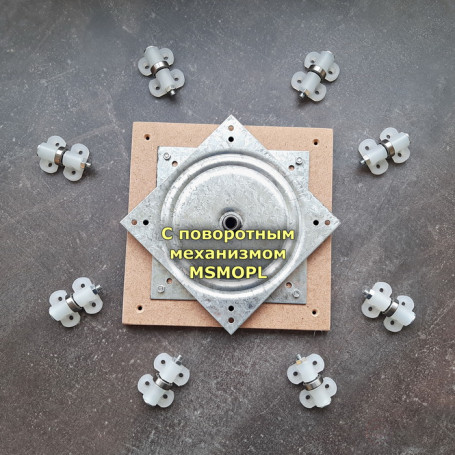 Mini bearing support rollers for medium loads (8 pcs). Height 19.5 mm