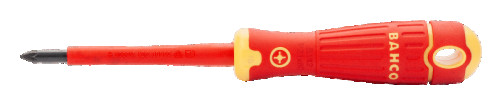 BahcoFit insulated screwdriver for Pozidriv PZ0x75 mm screws