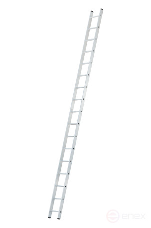 Single-section aluminum ladder 17 steps AL 1x17 P80