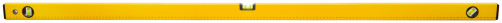 Уровень "Стайл", 3 глазка, желтый усиленный корпус, фрезер. рабочая грань, шкала, Профи 1500 мм