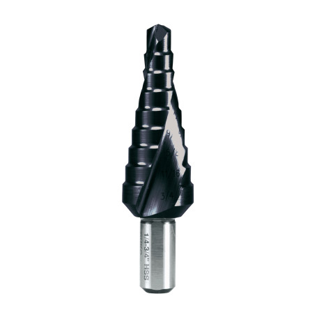 Сверло ступенчатое HSS дюймовое CBN шлифованное со спиралевидной канавкой и подточкой острия Ø 1/4 - 3/4 TiAlN