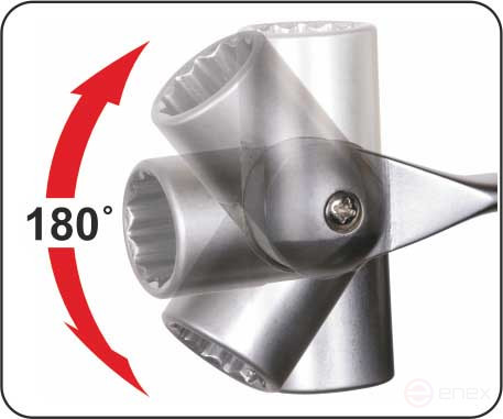 Набор торцевых шарнирных ключей 6шт.(8*19мм.в сумке) (АвтоDело) 30026