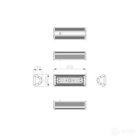 ERA SPP LED Lamp-404-0- 50K-050 50W 5000K IP54 KCC G 90°