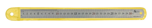 300mm matte metal ruler