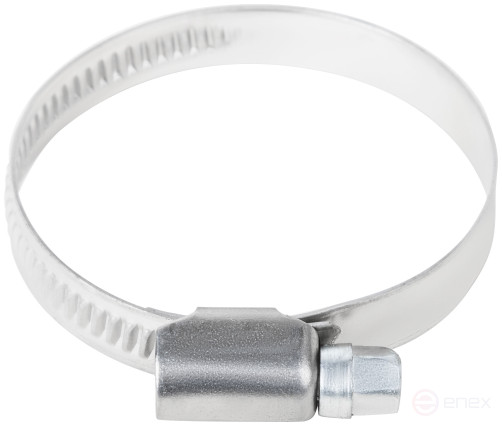 Хомут обжимной накатной, ширина 9 мм, нерж.сталь 32-50 мм