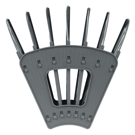 Лоток для бумаг веерный СТАММ "Эконом", 7-ми секционный, серый