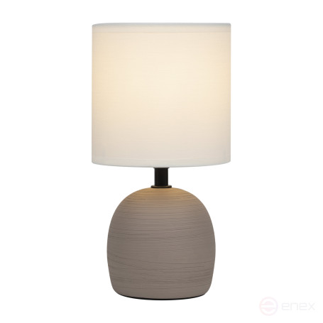Rivoli Sheron 7044-503 Table Lamp 1 * E14 40W ceramic brown with lampshade