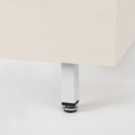 Опора меб. мет. D-737-3 h100 с регул. белый AKS